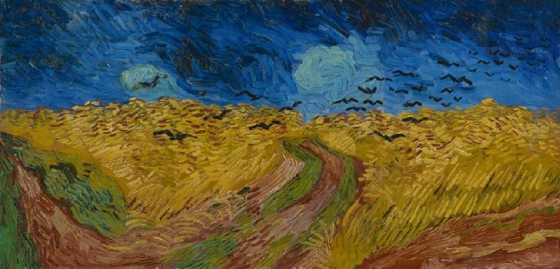 "Campo di grano con volo di corvi" Vincent van Gogh, 8 luglio 1890